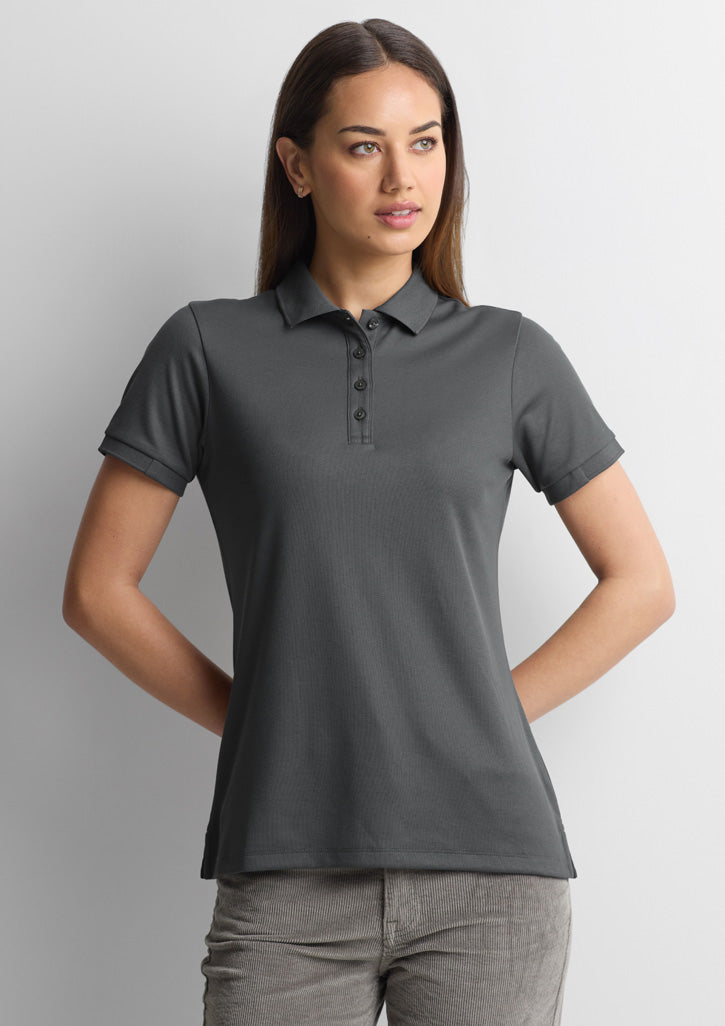 Womens Focus Short Sleeve Polo - back