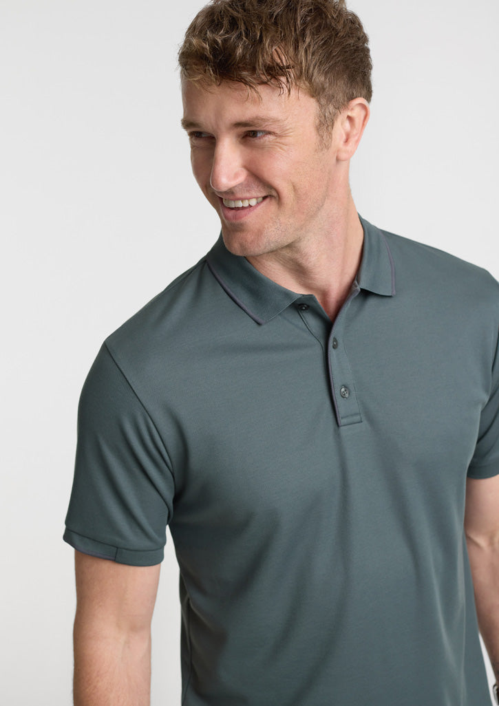 Mens Focus Short Sleeve Polo - back