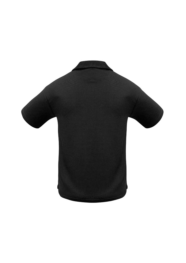 Mens Micro Waffle Short Sleeve Polo - back