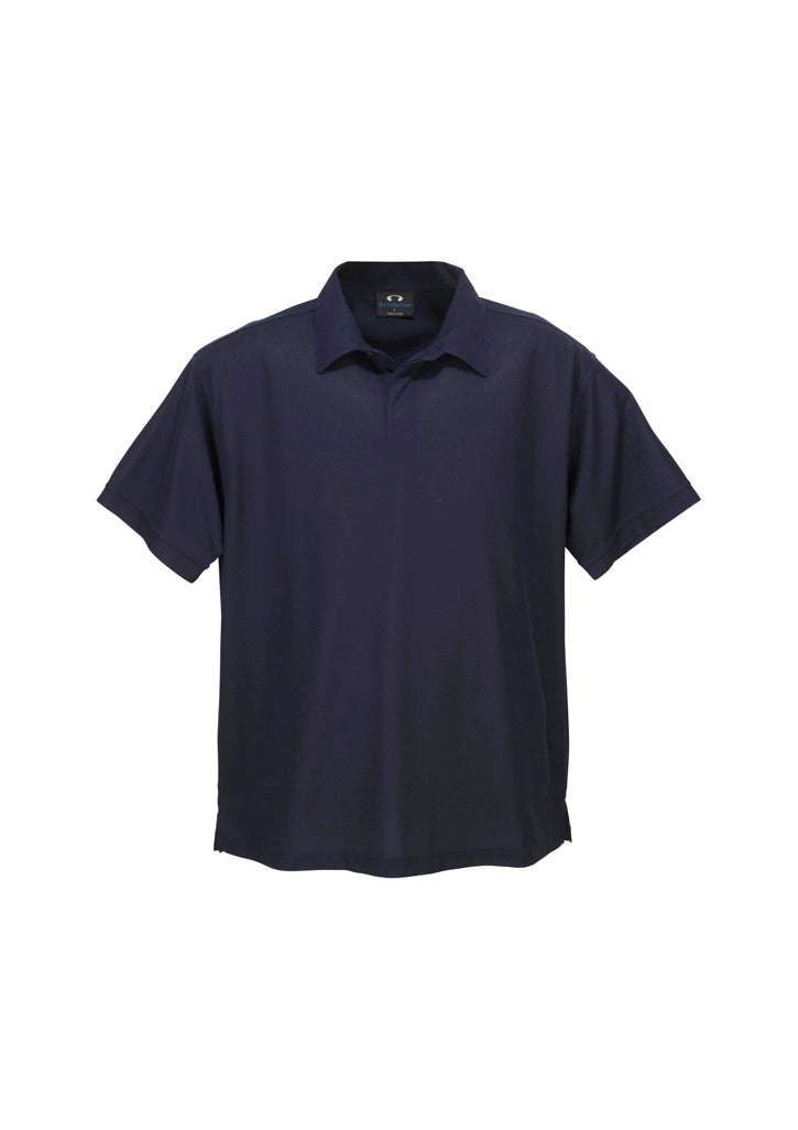 Mens Micro Waffle Short Sleeve Polo - back