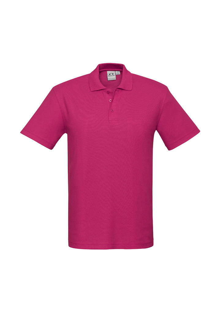 Kids Crew Short Sleeve Polo - Fuchsia