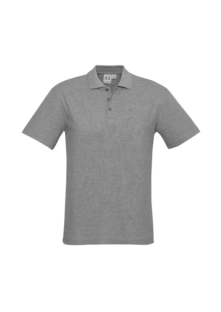 Kids Crew Short Sleeve Polo - Grey Marle