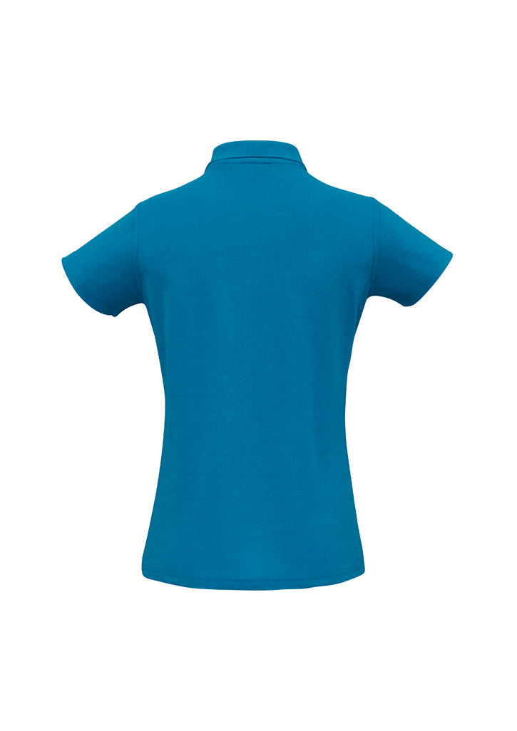 Womens Crew Short Sleeve Polo - back