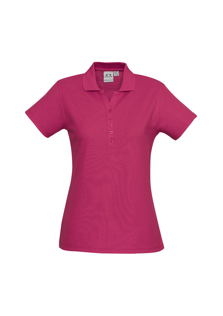 Womens Crew Short Sleeve Polo - back