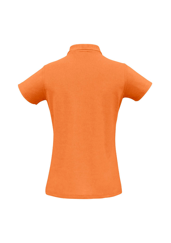Womens Crew Short Sleeve Polo - back