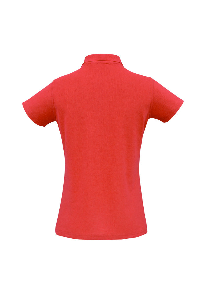 Womens Crew Short Sleeve Polo - back