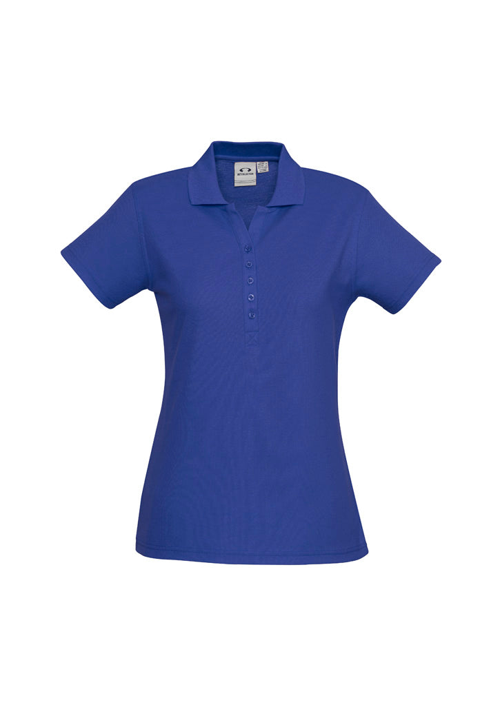 Womens Crew Short Sleeve Polo - back