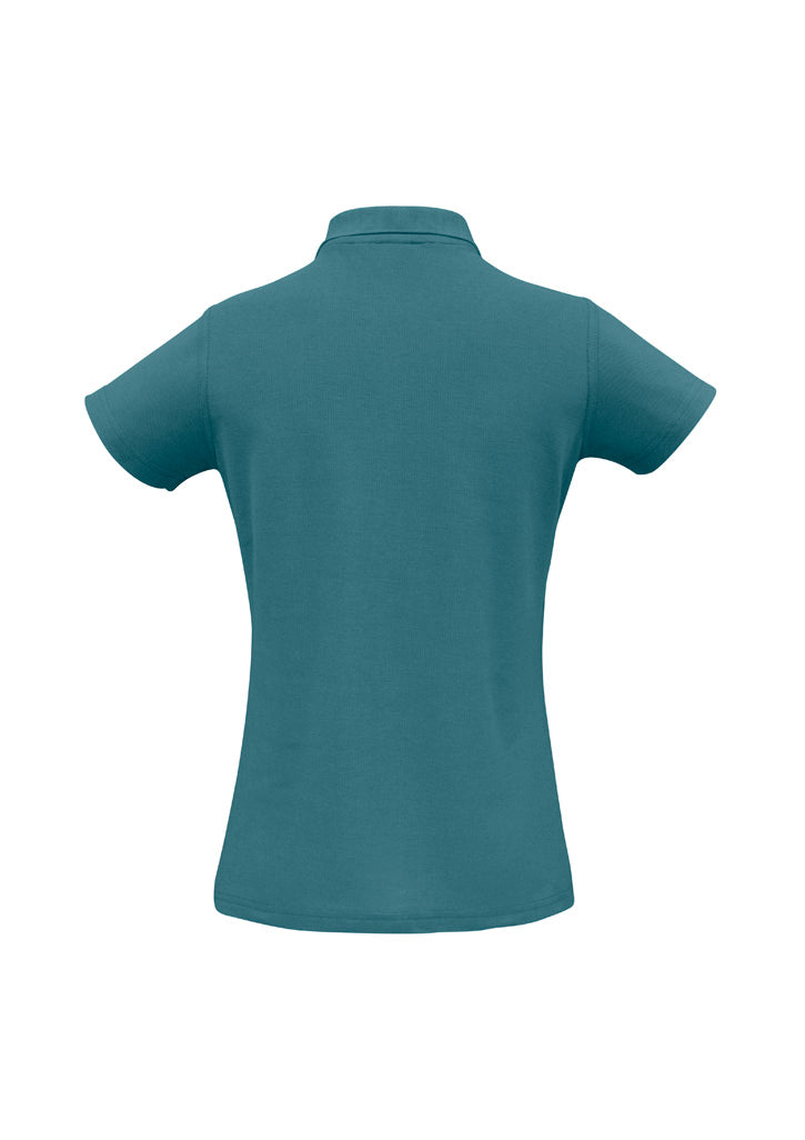 Womens Crew Short Sleeve Polo - back