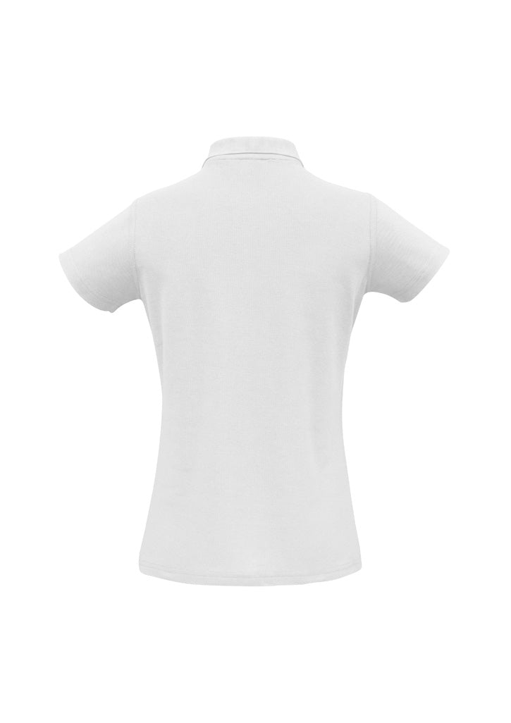 Womens Crew Short Sleeve Polo - back