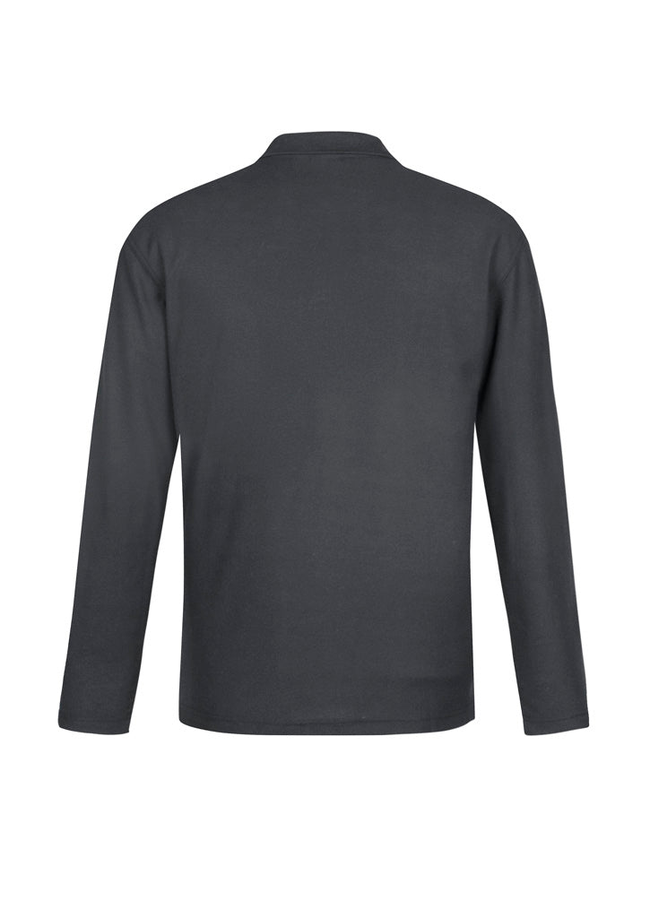 Mens Crew Long Sleeve Polo - back