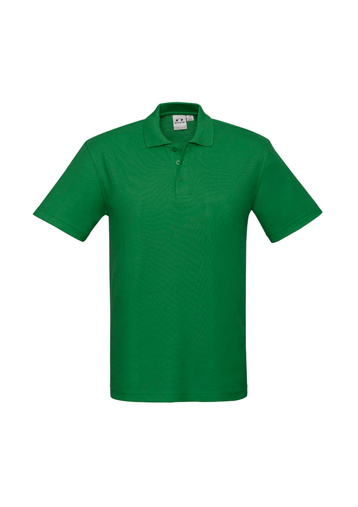 Mens Crew Short Sleeve Polo - Kelly Green