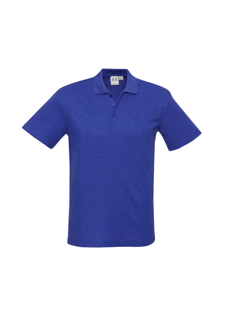 Mens Crew Short Sleeve Polo - Royal