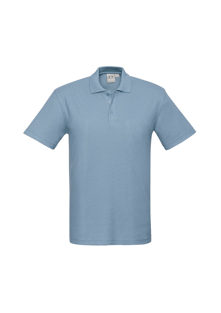 Mens Crew Short Sleeve Polo - Spring Blue
