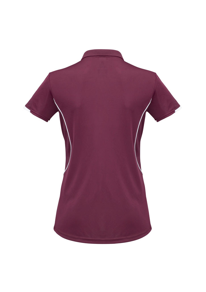 Womens Razor Short Sleeve Polo - back