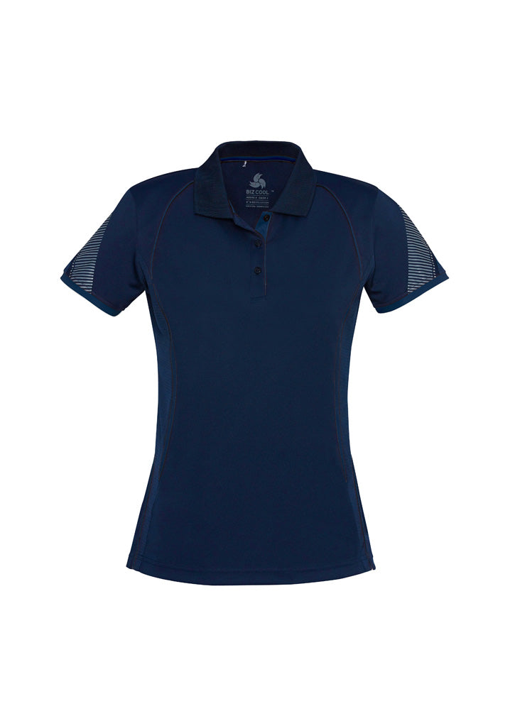 Womens Razor Short Sleeve Polo - Navy/Navy