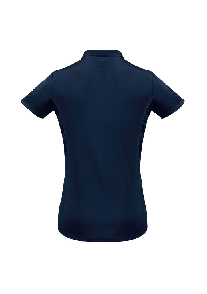Womens Razor Short Sleeve Polo - back