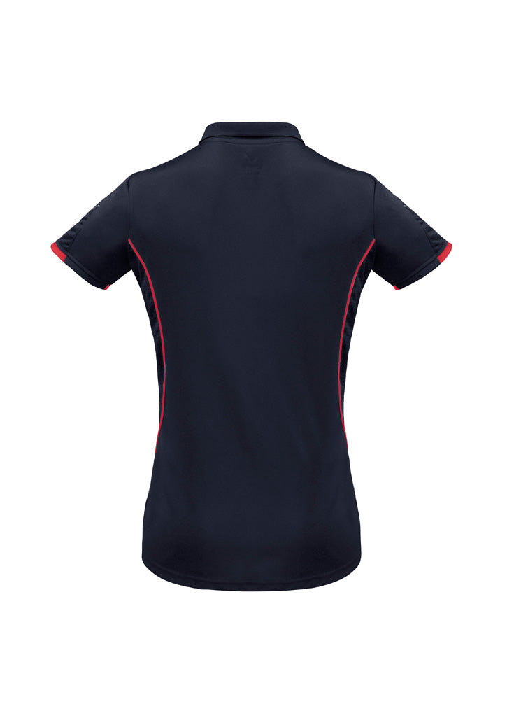 Womens Razor Short Sleeve Polo - back