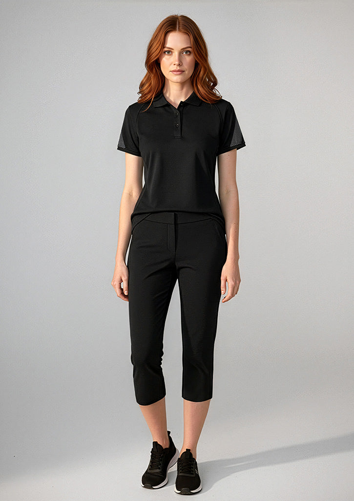 Womens Razor Short Sleeve Polo - back