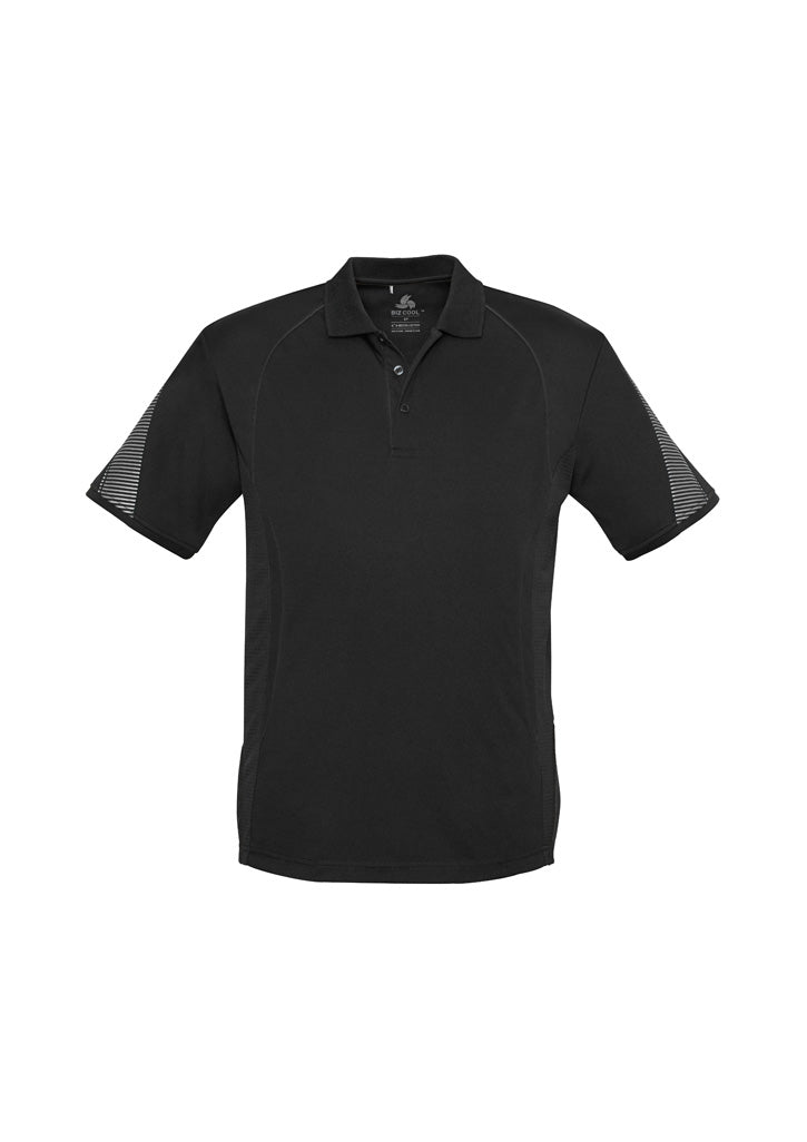 Mens Razor Short Sleeve Polo - Black/Black
