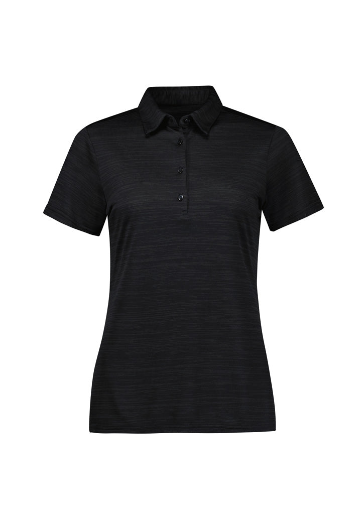 Womens Orbit Short Sleeve Polo - Black