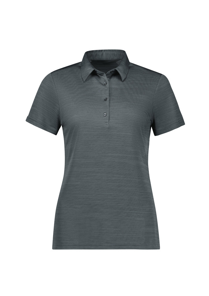 Womens Orbit Short Sleeve Polo - Dark Grey Carbon