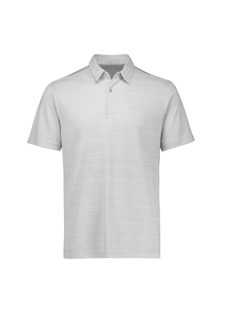 Mens Orbit Short Sleeve Polo - Silver