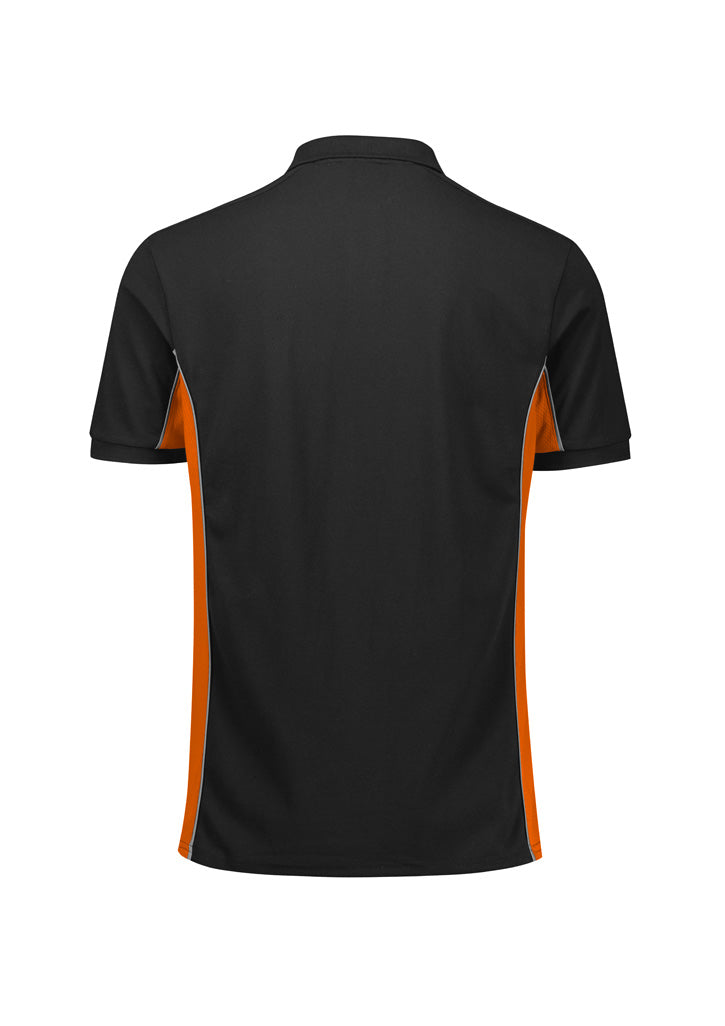 Unisex Grid Short Sleeve Polo - back
