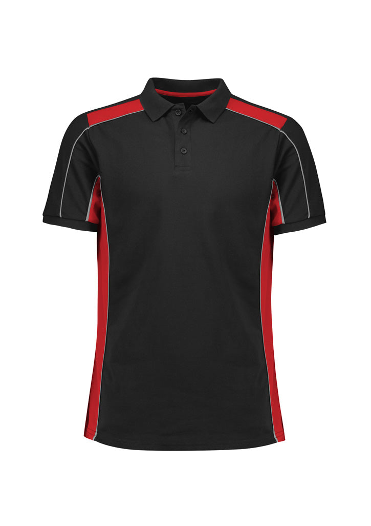 Unisex Grid Short Sleeve Polo - back