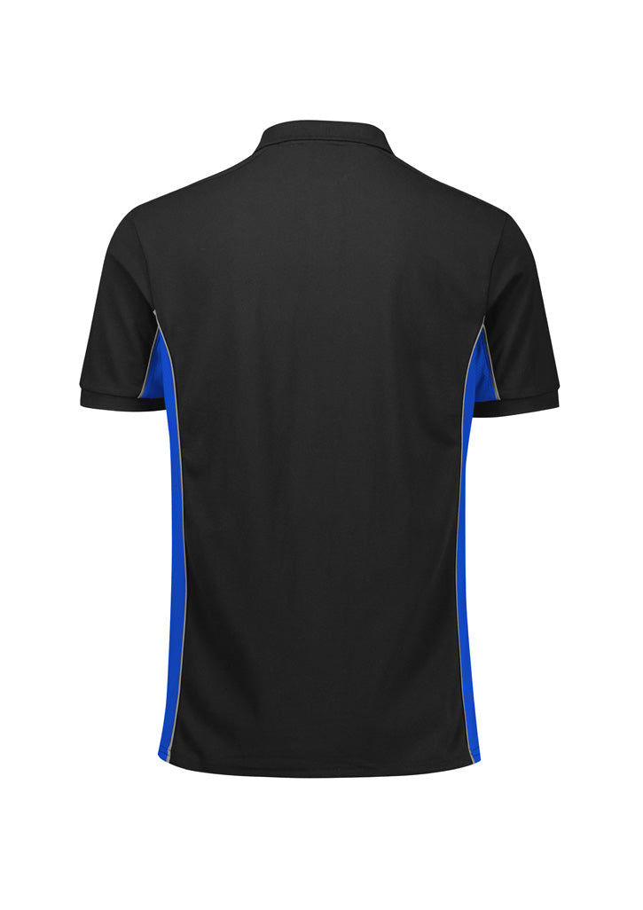 Unisex Grid Short Sleeve Polo - back