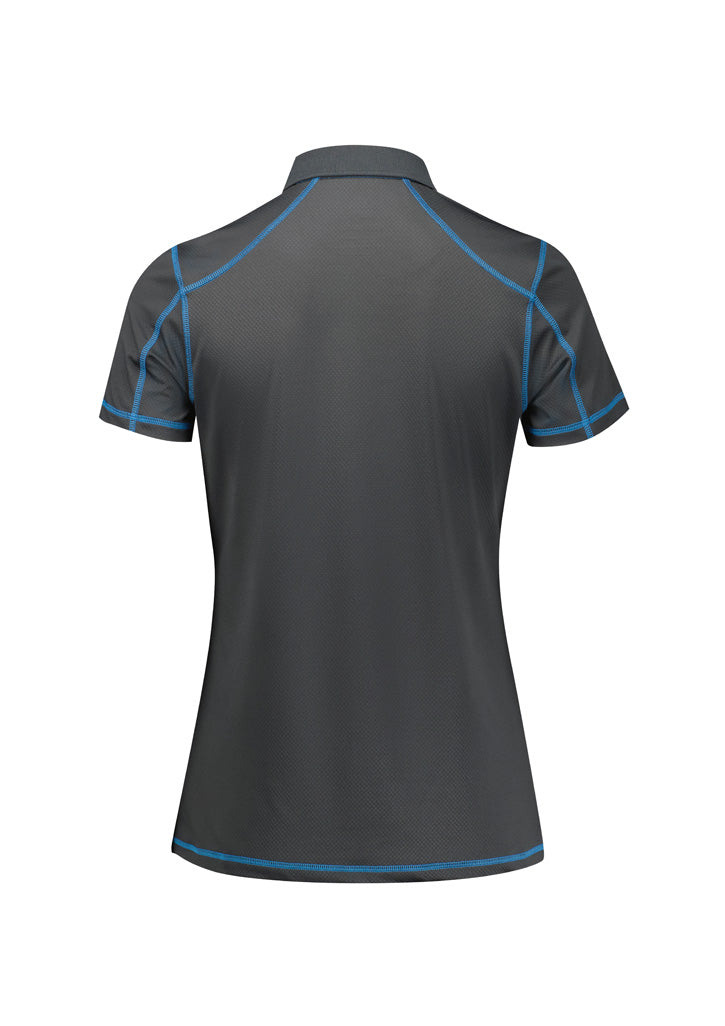 Womens Dart Short Sleeve Polo - back