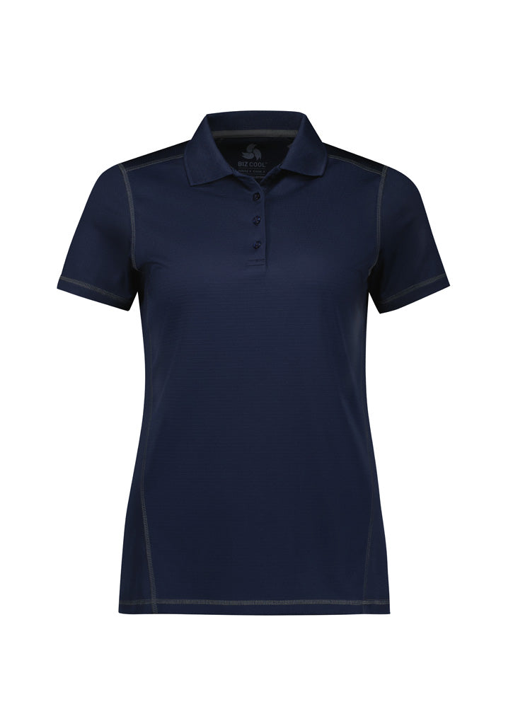 Womens Dart Short Sleeve Polo - back