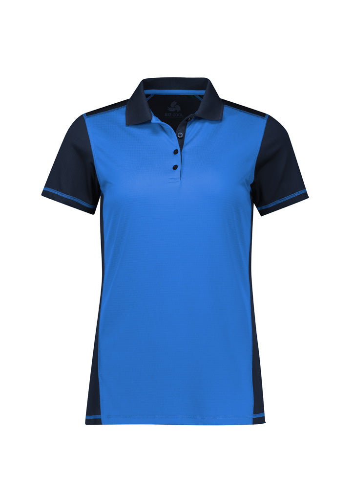 Womens Dart Short Sleeve Polo - Navy/Royal