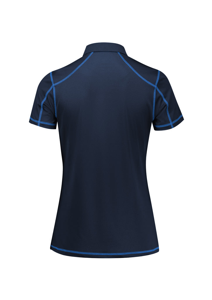 Womens Dart Short Sleeve Polo - back
