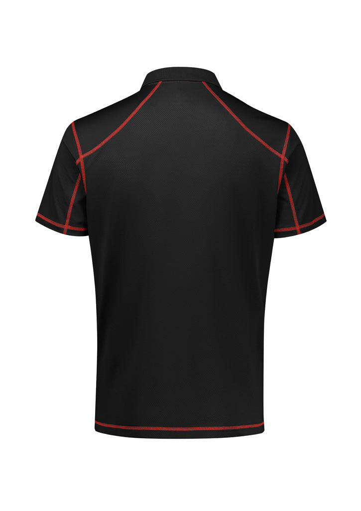 Mens Dart Short Sleeve Polo - back