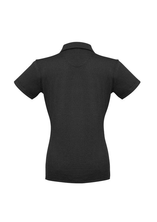 Womens Shadow Short Sleeve Polo - back