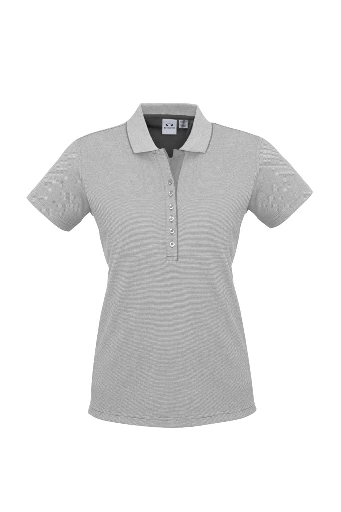 Womens Shadow Short Sleeve Polo - back
