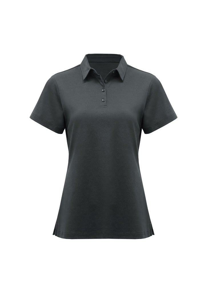 Womens Lotus Short Sleeve Polo - back