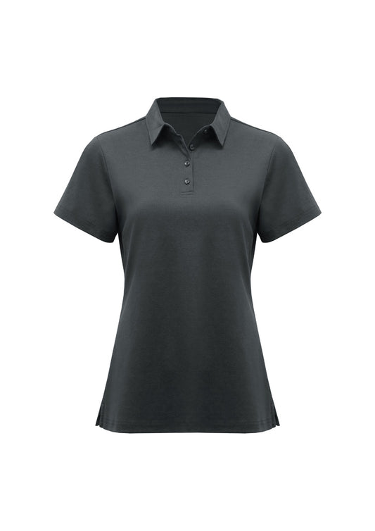 Womens Lotus Short Sleeve Polo - back