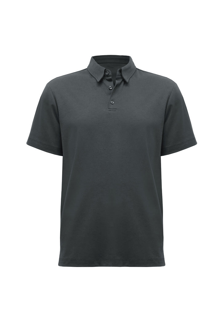 Mens Lotus Short Sleeve Polo - back