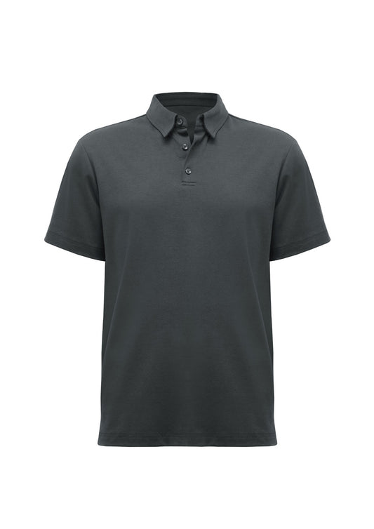 Mens Lotus Short Sleeve Polo - back
