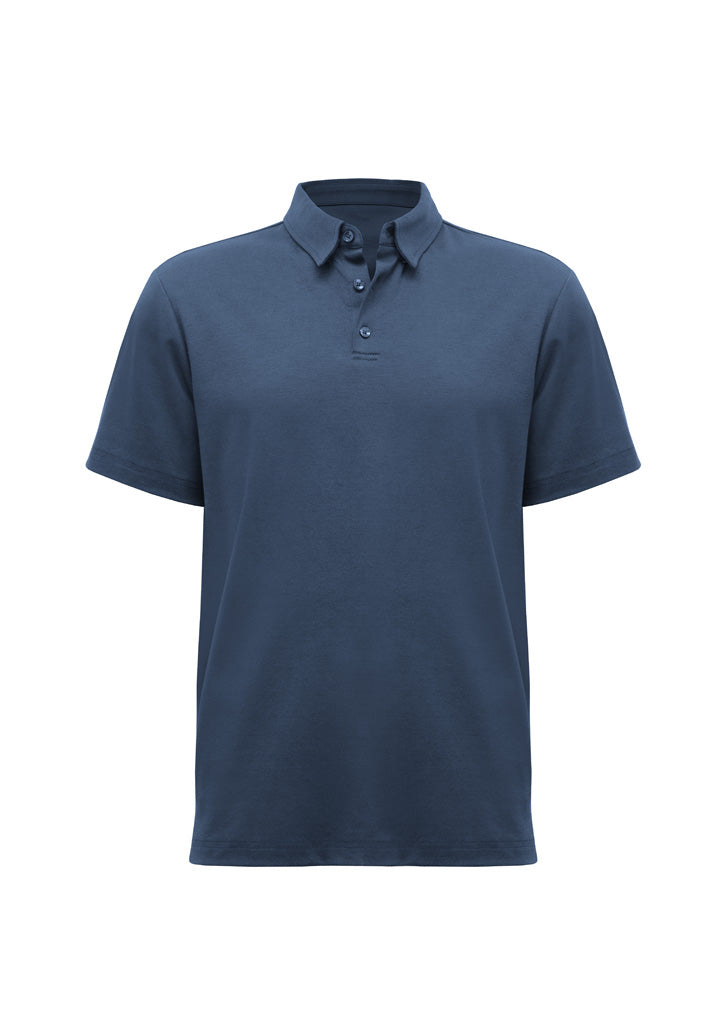 Mens Lotus Short Sleeve Polo - back