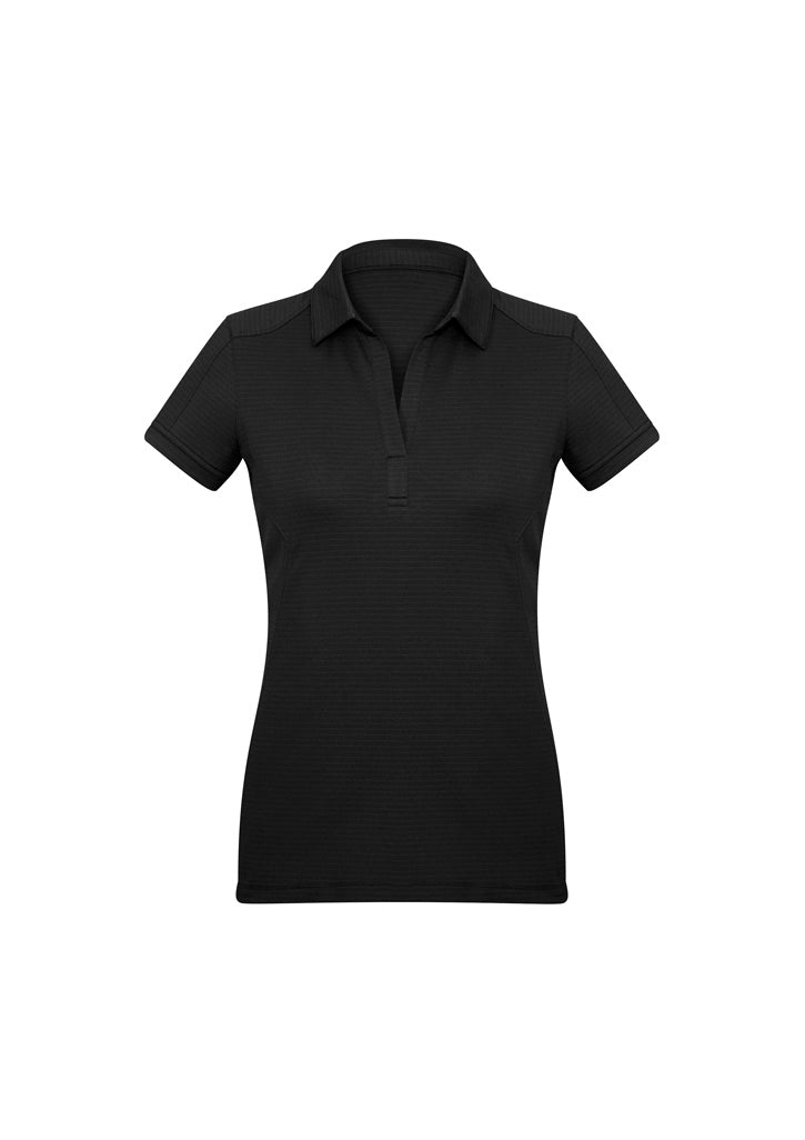 Womens Profile Short Sleeve Polo - Black