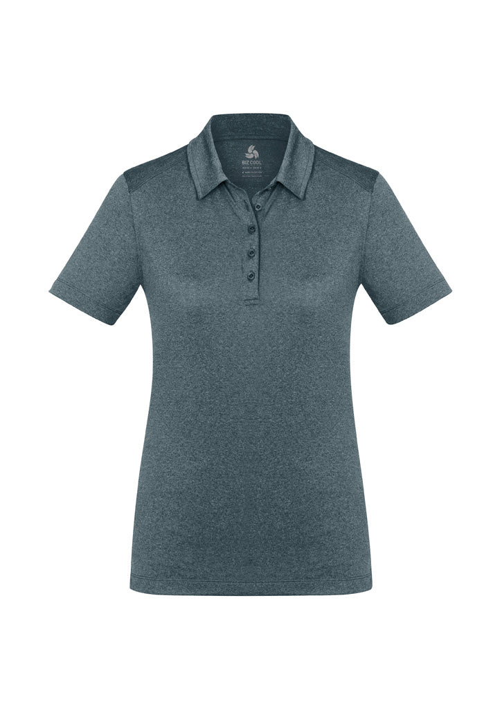 Womens Aero Short Sleeve Polo - Charcoal