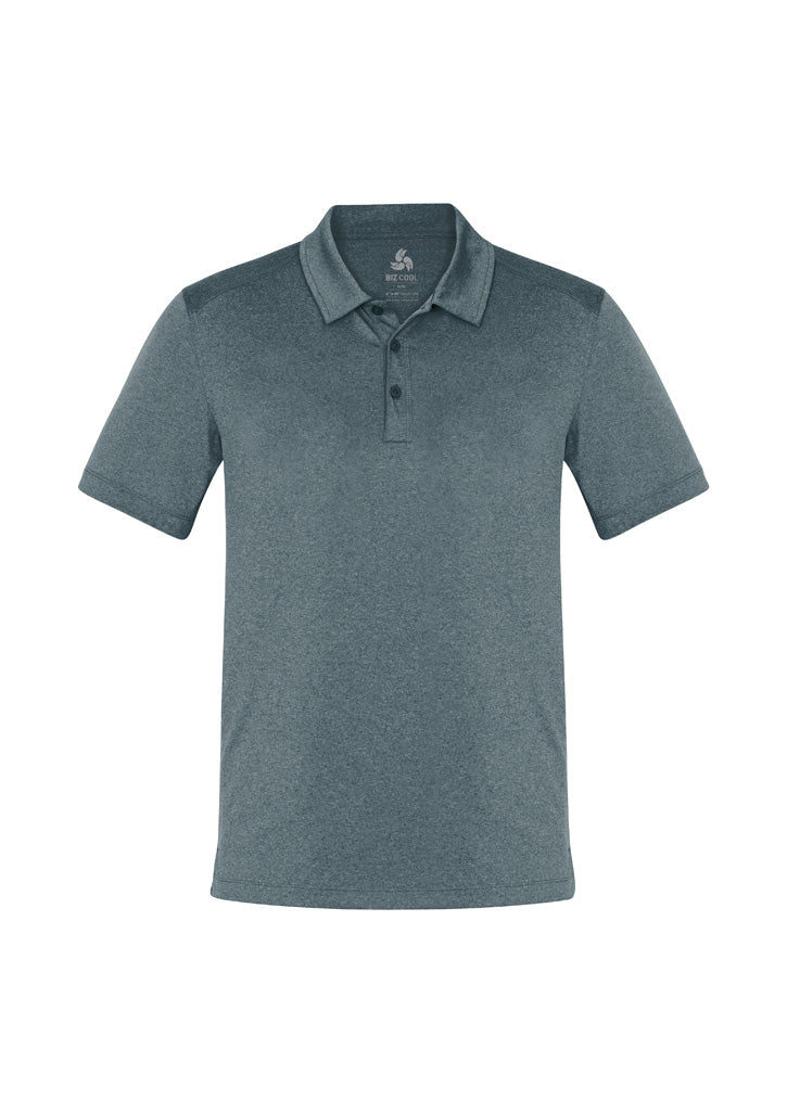 Mens Aero Short Sleeve Polo - Charcoal