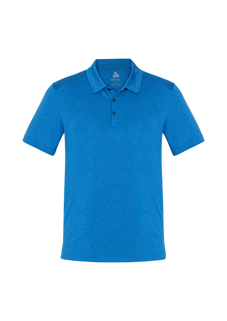 Mens Aero Short Sleeve Polo - Cyan