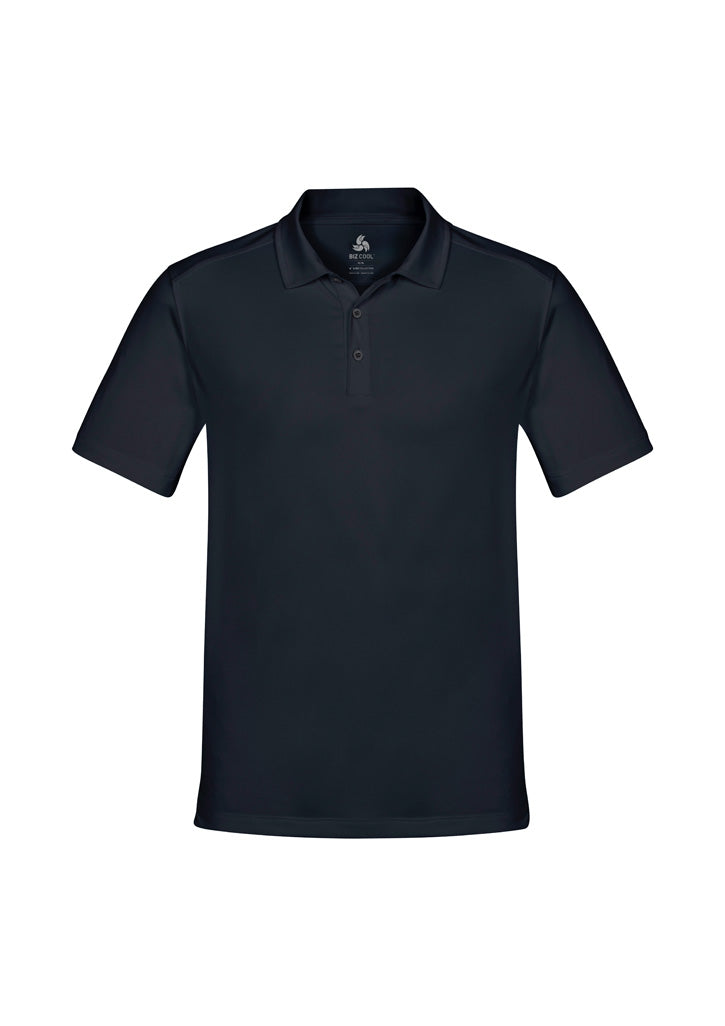 Mens Aero Short Sleeve Polo - Solid Black