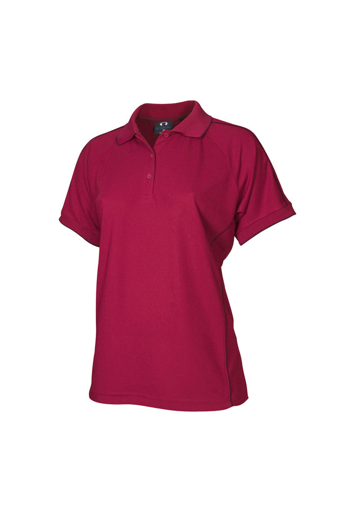 Womens Resort Short Sleeve Polo - back