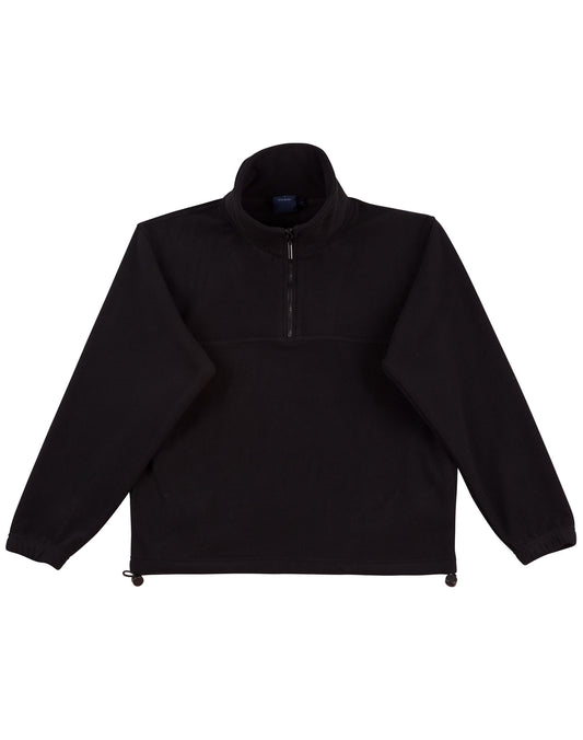 Unisex polar fleece long sleeves - Black