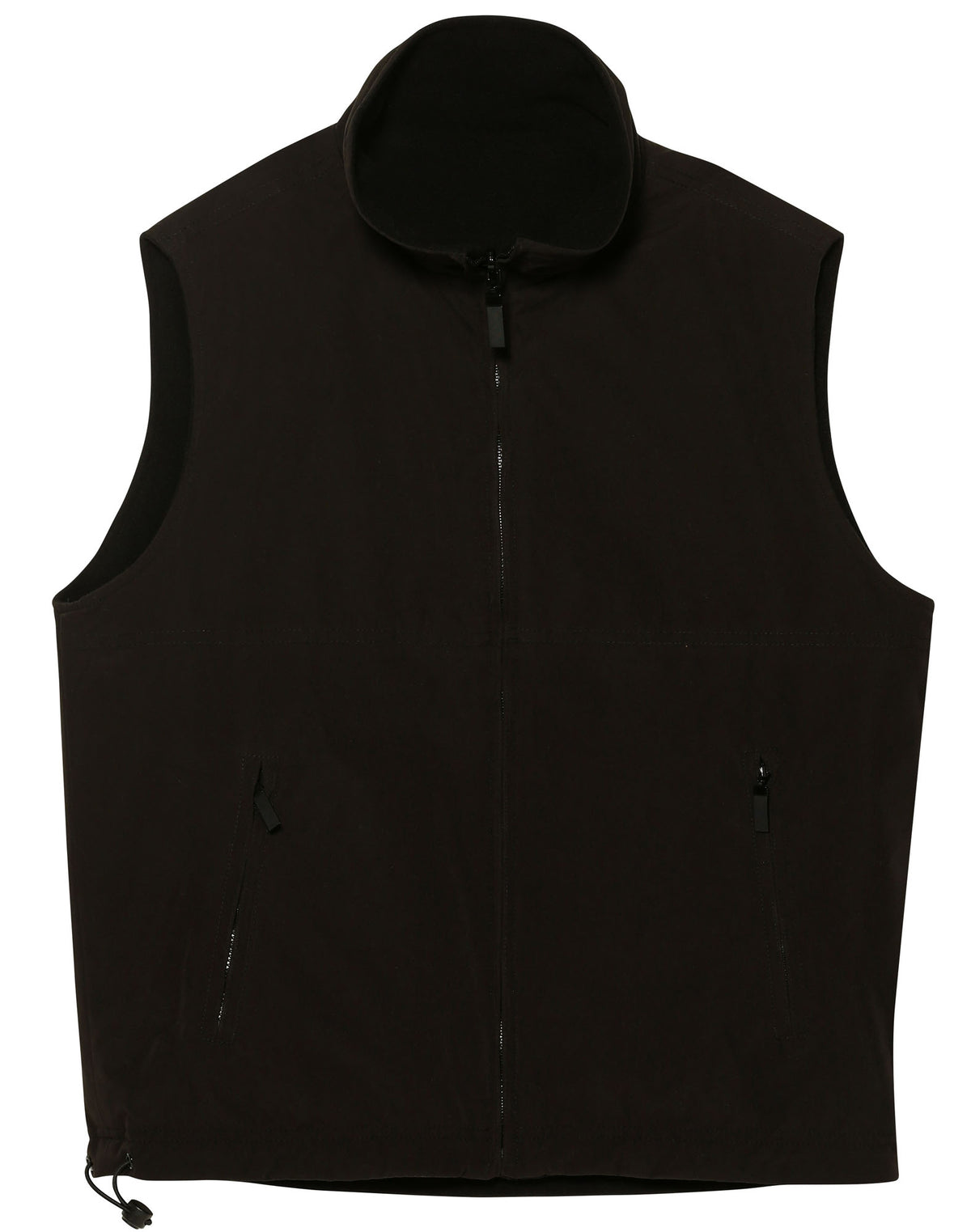 Unisex reversible vest - Black.Black