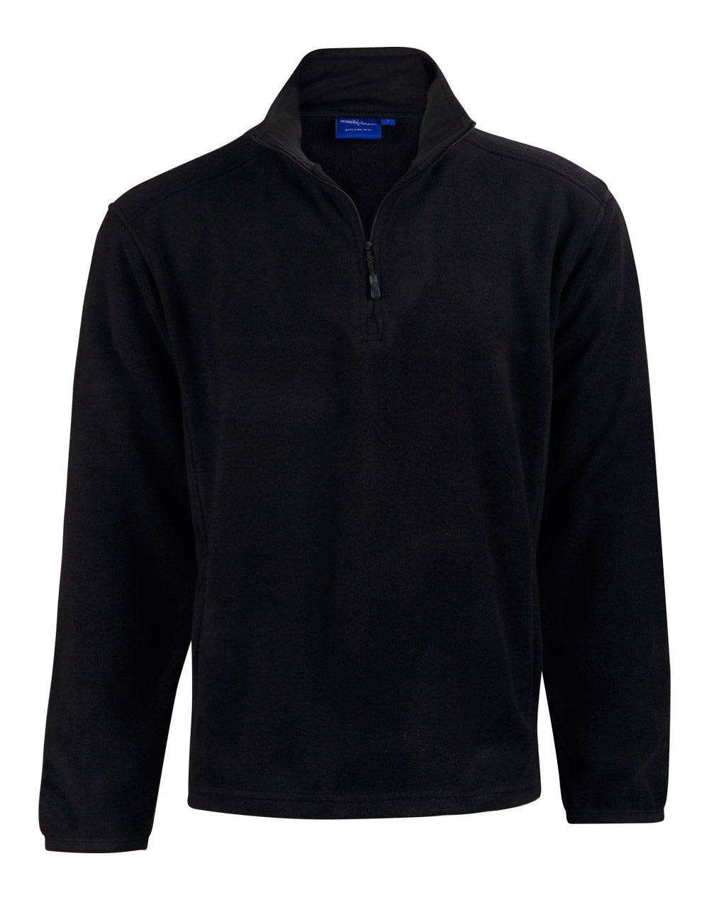 Kid's Half Zip Polar Fleece Pullover - Black